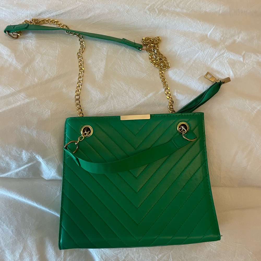 Green handbag